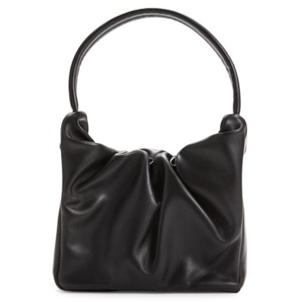 STAUD Felix Leather Top Handle Bag Black OS